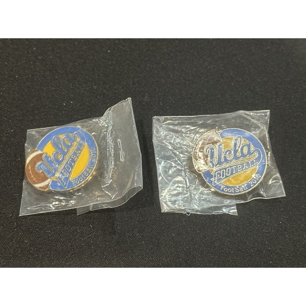 Lot of (2) UCLA Football Bruins 2010 Metal Pinback Lapel Pin - NOS - New!